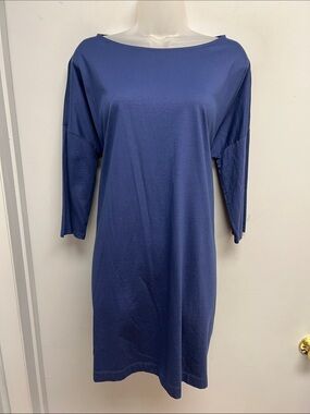 Gap Designed & Crafted Blue Modal Blend Shift Dress NWT Size S